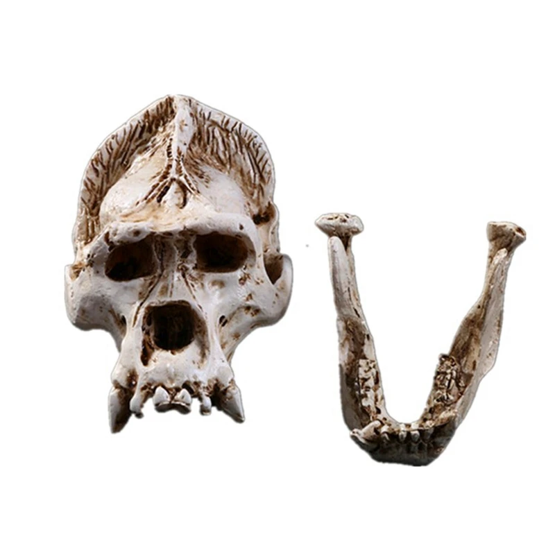 Полимерная поделка BUF украшение на Хэллоуин статуя черепа гориллы креативное для