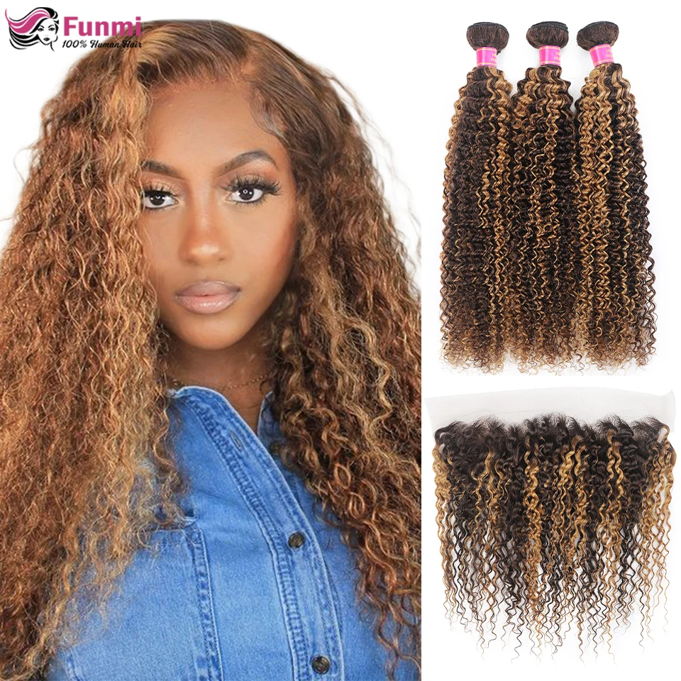 Пупряди для хайлайтера с фронтальной 13x4 дюймовой волнистой пучкой прозрачной