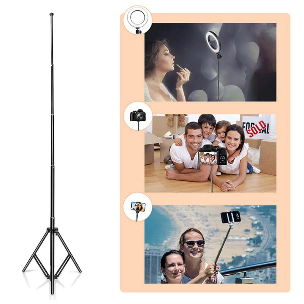 Photo Studio Light Photography Lighting Phone Portable Stretchable Stitching Camera Tripod Selfie Stick Monopod Holder 2020 New |