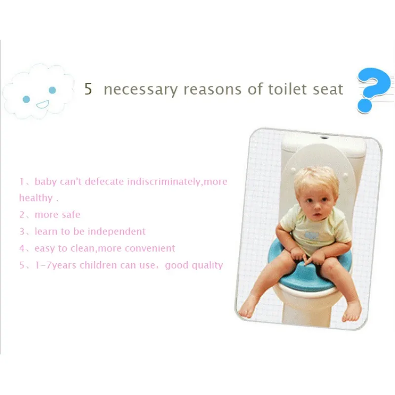 

Kids Baby Bathroom Toilet Seat Cushion Trainer Newborn Toddler Comfort Ring Potty Training Seat Cover