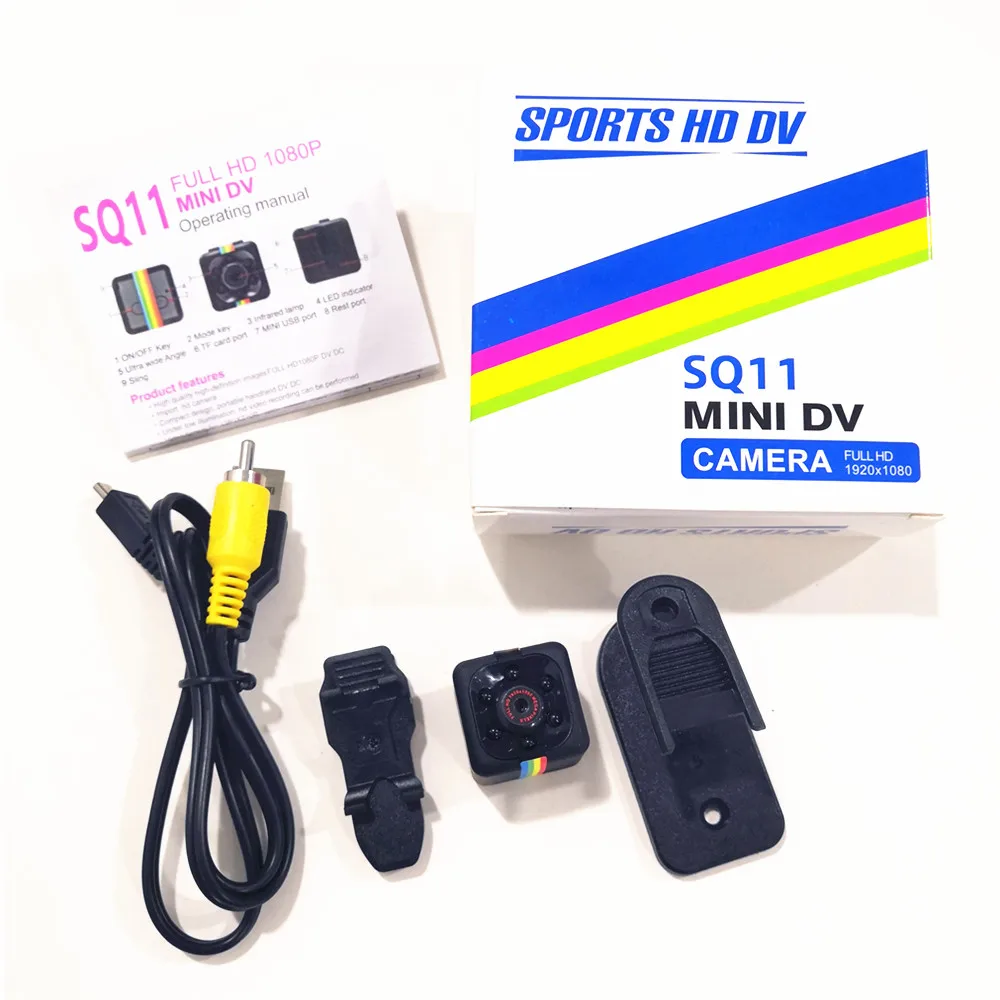 

sq11 Mini Camera Full HD 1080P Smart Home Sensor Night Vision Infrared Surveillance Camera Video Sports DV Recorder Camcorder