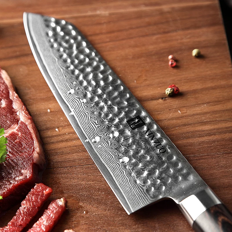 XINZUO 8 5 &quotдюймовый нож Kiritsuke Gyuto 67 слоев дамасской стали японский VG10 кухонный