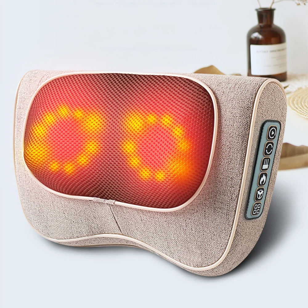 Инфракрасная подушка для массажа шеи плеч спины тела и ног | Красота здоровье