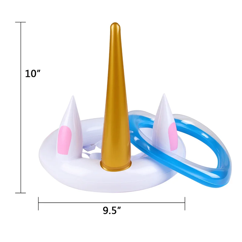 Надувное кольцо для плавания с единорогом игрушки детей игры в бассейн вечерние