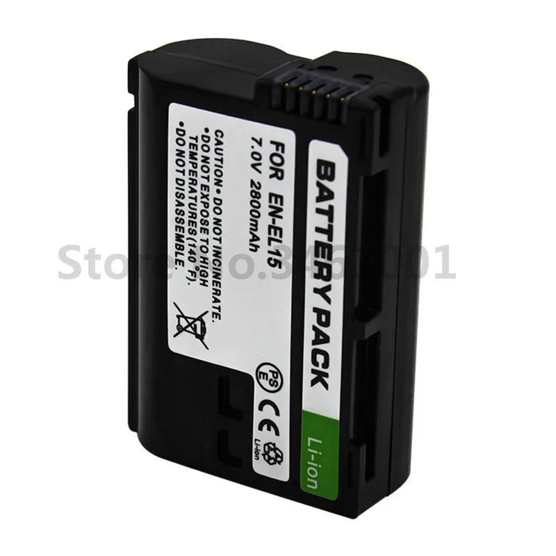 10 шт./лот EN-EL15 Battery EN EL15 ENEL15 комплект батарей для камеры Nikon D600 D610 D600E D800 D800E D810 D7000 7100