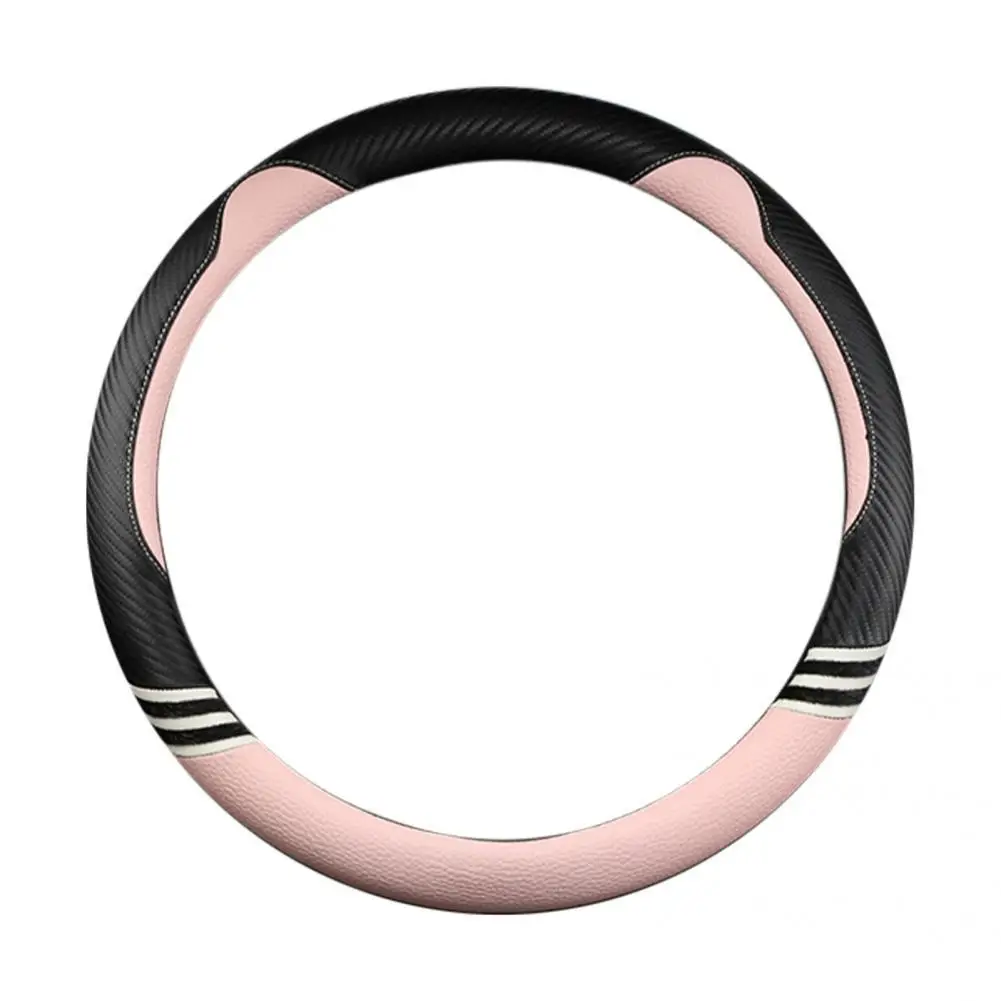 

Fashionable Micro Fiber Leather Car Steering Wheel Cushion Easy to Clean Anti-skid Steering Wheel Cover