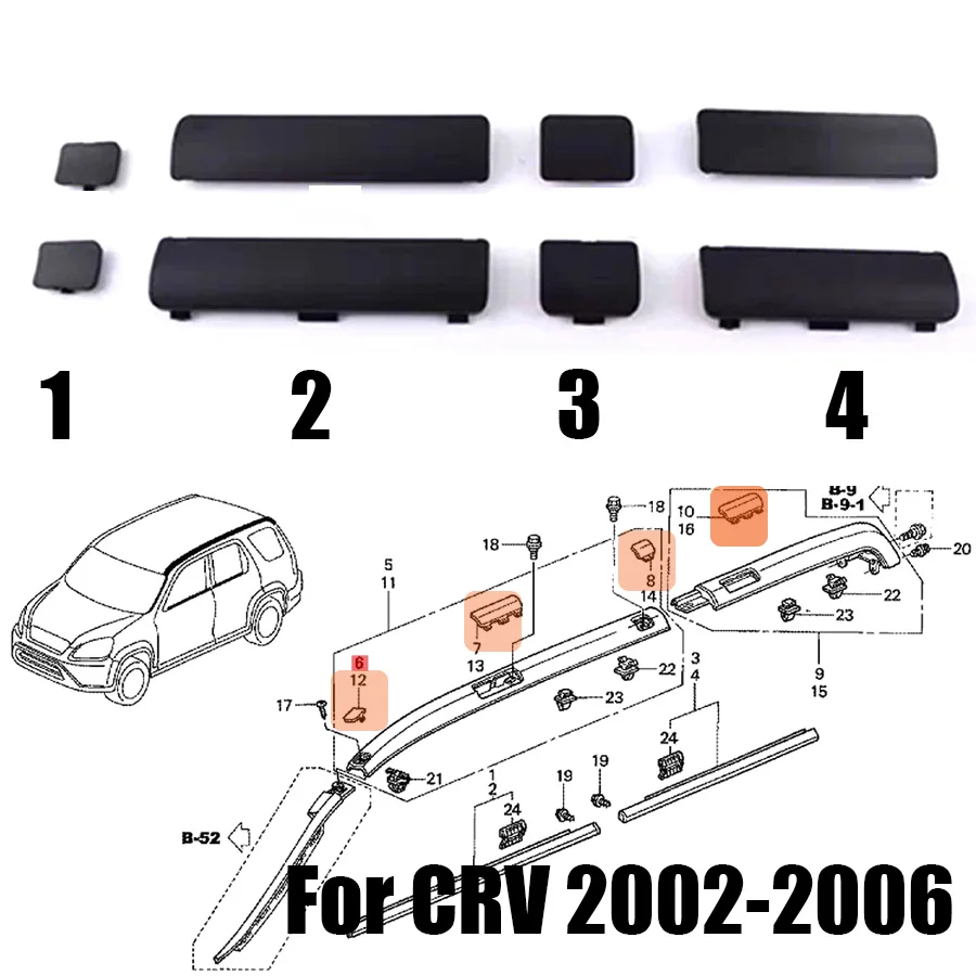 

2 шт./комплект, крышка багажника для Honda CRV CR-V 2002-2005 2006