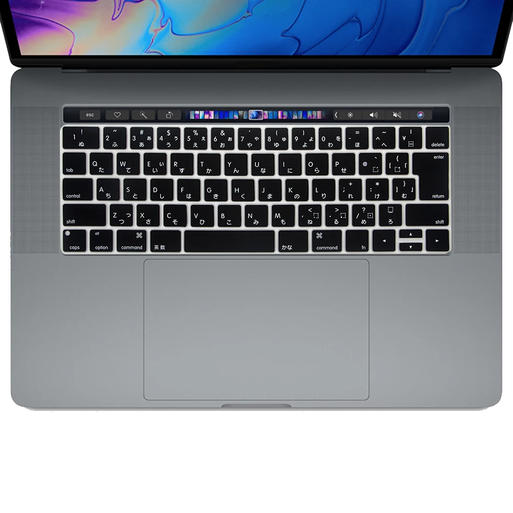 Японский силиконовый чехол для клавиатуры Macbook New Pro защитная пленка 13 дюймов 15 с