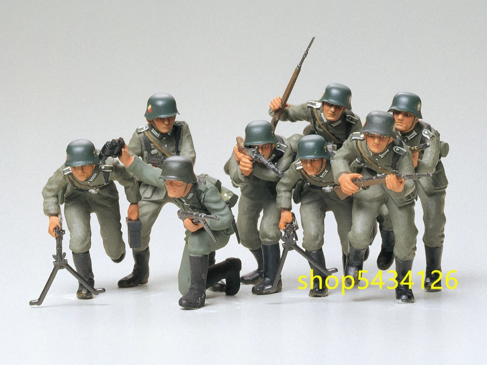 

Tamiya, собранная модель, 1/35 масштаб, немецкая пехотная коммандос, 8 человек, костюм 35030