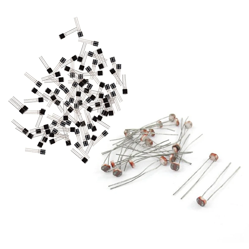 

Promotion! 120 Pcs Accessories: 20 Pcs 50-100K Ohm Photoresistor Photo Resistors Light-Dependent Resistance & 100 Pcs Transistor