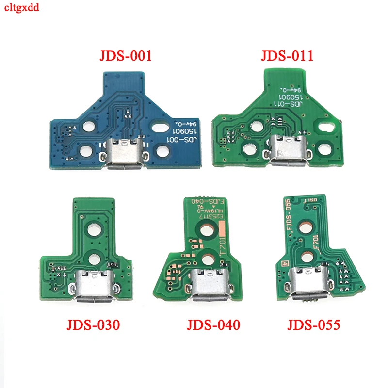 Cltgxdd 25 Peças Jds001 Jds-011 Jds-030 Jds-040 Jds-055 Micro Usb Placa de Carregamento Porta para Controlador Ps4 Dualshock Peças Reparo