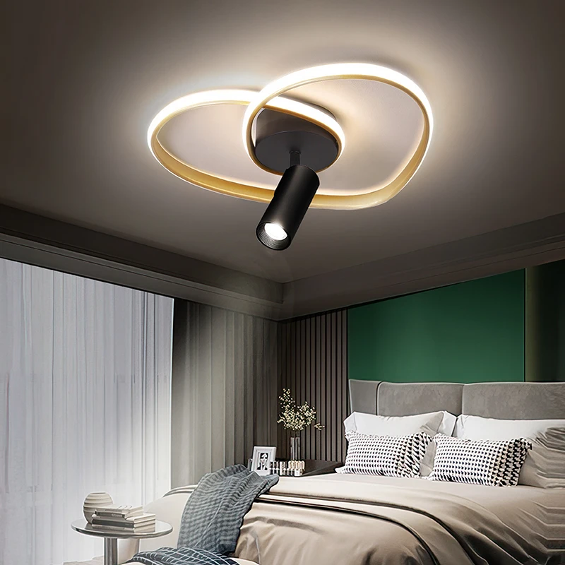 Modern LED Chandeliers For Bedroom Dining Room Kitchen Minimalist Round Gold Ceiling Lamp Home Creativity Lighting Fixtures | Лампы и