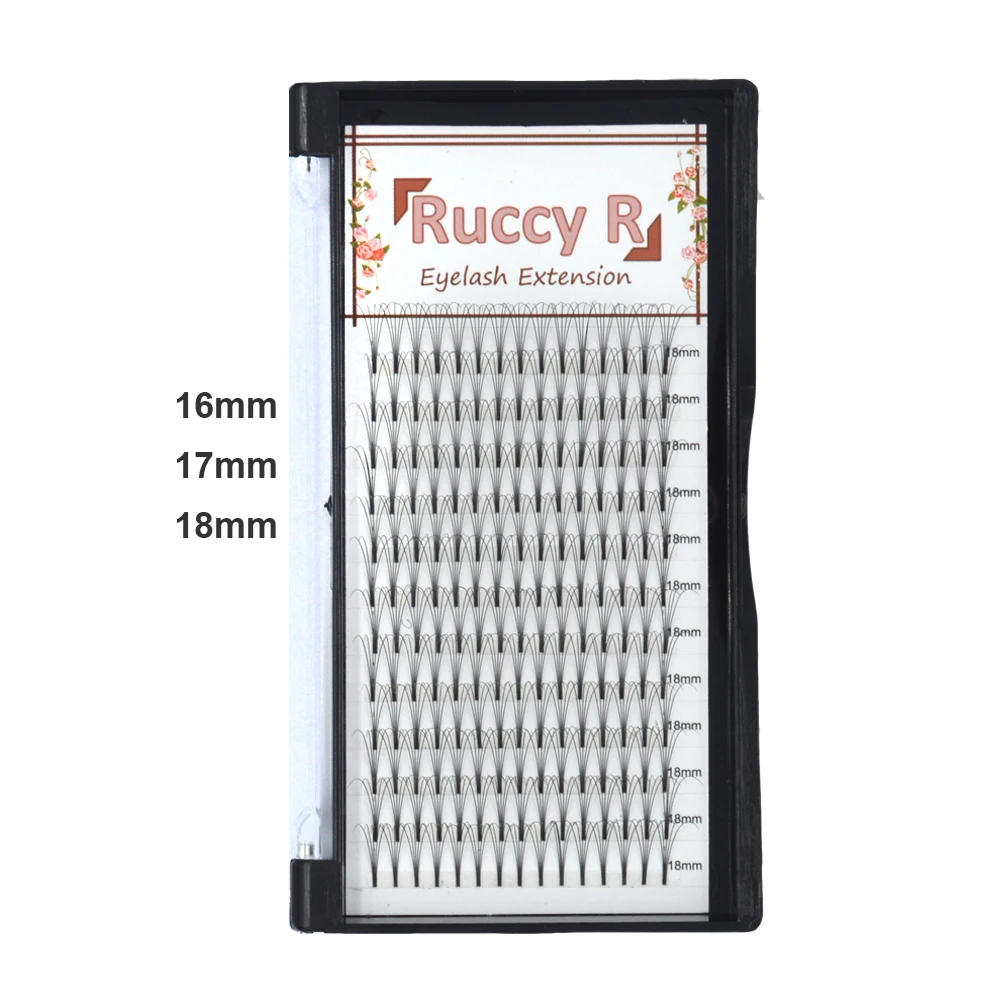 Супер длинные готовые объемные ресницы 3D 5D с коротким стержнем русский объем для