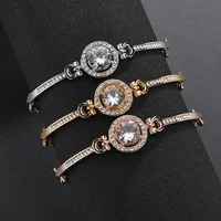 yada cubic zircon braceletsbangles for women stainless steel custom bracelets crystal engagement jewelry cuff bracelet bt200267