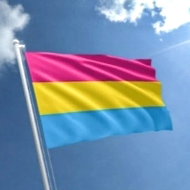 Лесбийский флаг баннер креативный 3x5 футов полиэстер Радужный LQBTQ pansex большой