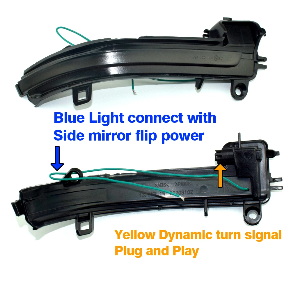 

2X Dynamic Turn Signal LED Rearview Mirror Indicator Blinker Light For BMW 1 2 3 4 Series X1 F20 F21 F22 F23 F30 F31 F34 F32 E84