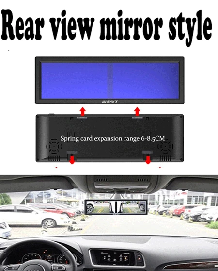 rear view mirror MK6 5 дюймов двойной экран и автомобиля 360 камера с 24 часа мониторинг парковки системы - Название цвета: rear view mirror