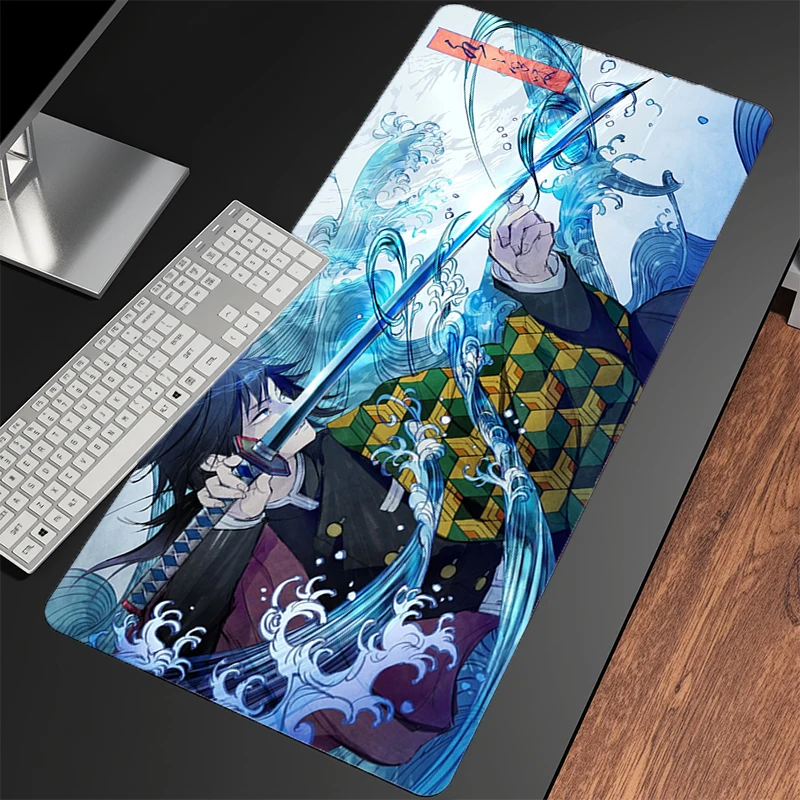 

Demon Slayer Mouse pad Large Carpet Anime desk Mat mouse mats Pc gamer Keyboard gaming computer accessories Hot Laptop mousepad