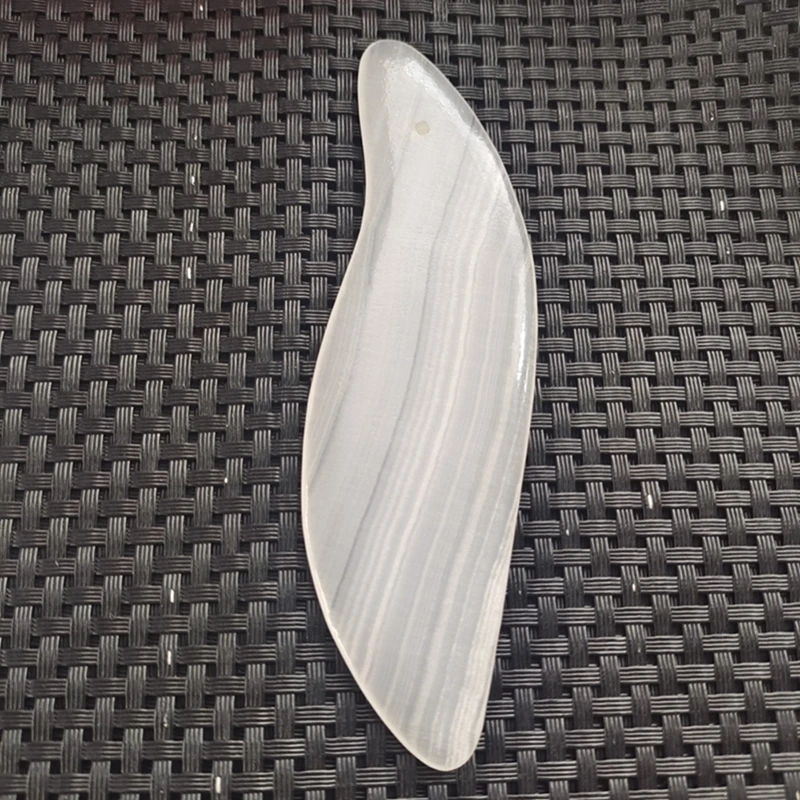 

1pc Natural Stone Gua Sha Scraper Afghan Jade Face Neck Back Meridian Scraping Board Skin Detox Muscle Relax Beauty Massage Tool