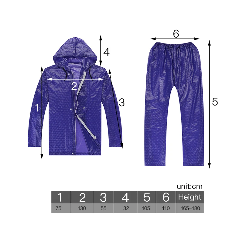 

Adult Bicycle Rains Set Raincoat Motorcycle Rainwear Men Women Tops Pants Waterproof Rainwears Capa De Chuva Rain Suit 60YY186
