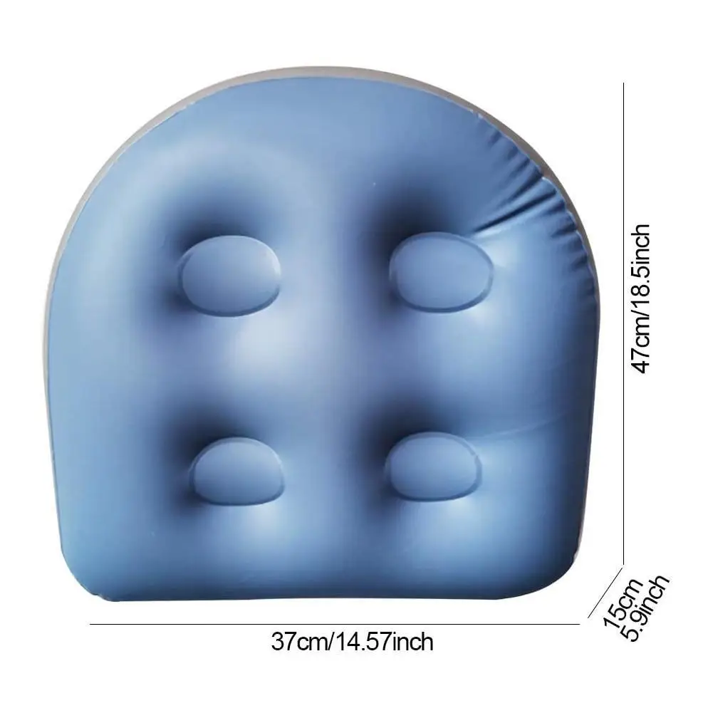 

1pc Beach Inflatable Cushion Relaxing Massage Mat Inflatable Water Injection Pad Bathtub Seat Spa Cushion Soft Inflatable Cushio