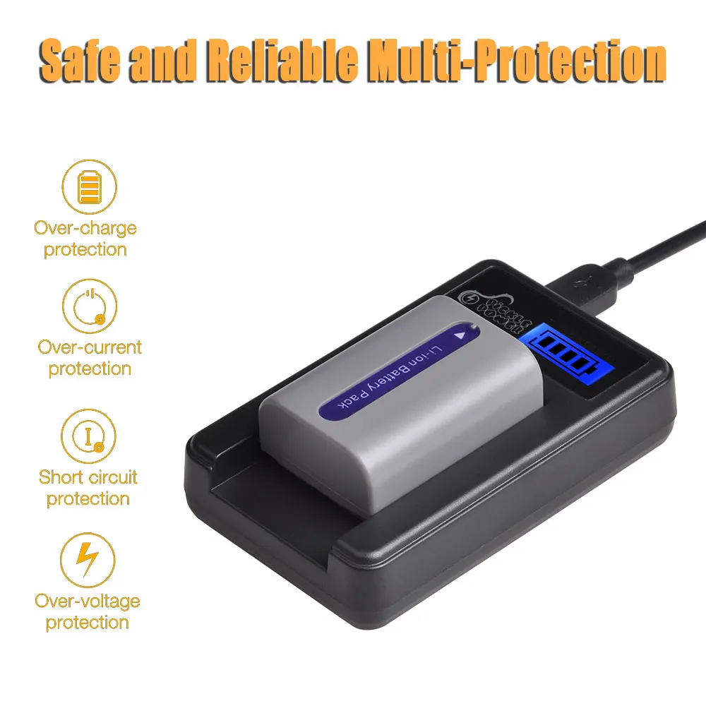 2 шт. Аккумулятор для камеры с ЖК дисплеем|Цифровые аккумуляторы| |