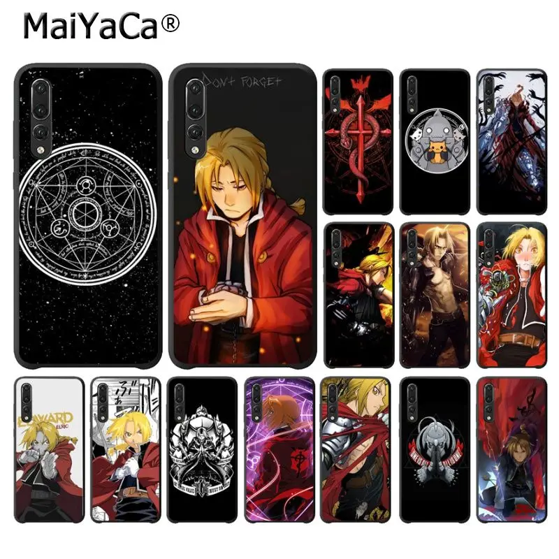 MaiYaCa Стальной алхимик Эдварда Элрика ТПУ мягкий чехол для телефона Huawei P10 plus 20 pro P20
