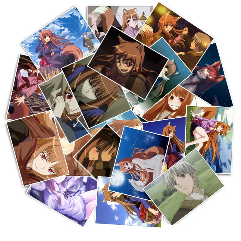 Наклейки на мобильный телефон Spice and Wolf Holo 25 шт./упак. для автомобиля мотоцикла
