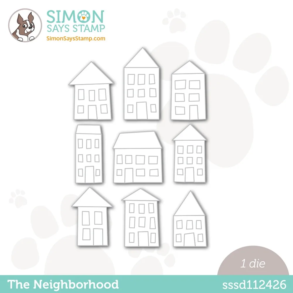 

The Neighborhood Wafer Dies New Metal Cutting Dies Scrapbook Diary Decoration Stencil Embossing Template DIY Greeting Card 2021