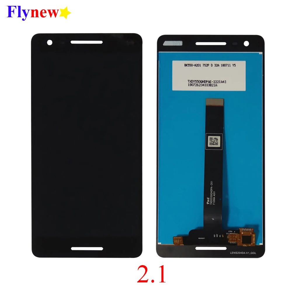 ЖК дисплей 5 дюйма для Nokia 2 1 2018 TA 1080 1084 A 1086 1092 1093 с сенсорным экраном и дигитайзером