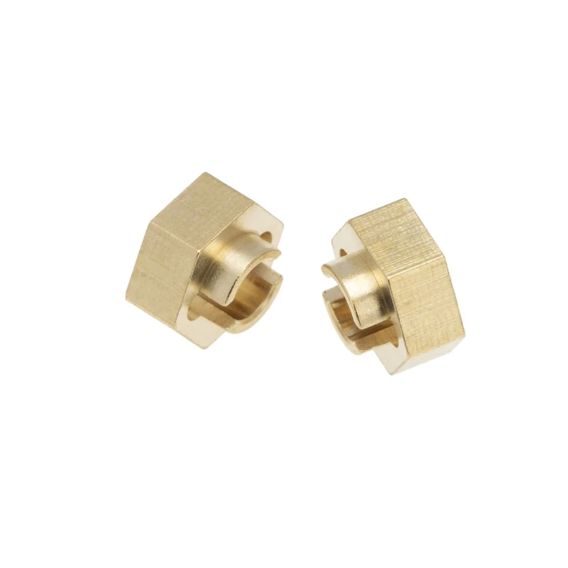 

4PCS Brass Hex Adapter for 1/24 AXIALSCX24 AXI90081 Model RC Crawler Car GXMB