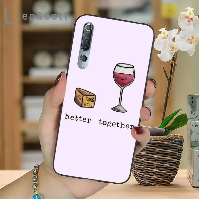 

Coffee Wine Cup Phone Case For Xiaomi Redmi 7 8 9t a3Pro 9se k20 mi8 max3 lite 9 note 9s 10 pro