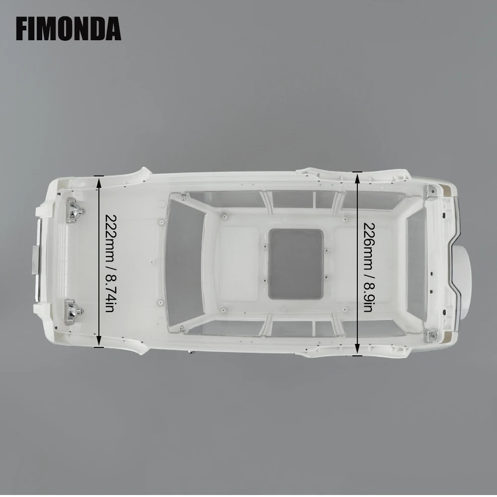 1/10 RC PAJERO V33/V43 полный жесткий пластиковый комплект кузова 313 мм Колесная база для радиоуправляемого гусеничного осевого SCX10 II 90046 Redcat GEN 8 Scout II
