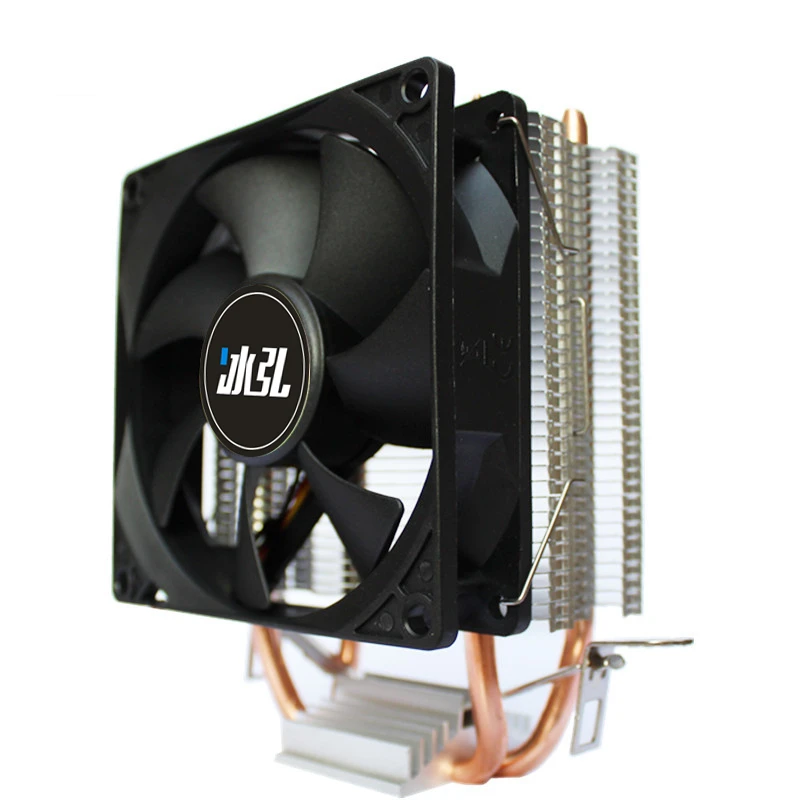 Кулер для процессора Intel LGA 2011/775/1200/1150/1151/1155/1356/1366/AMD AM3/AM4 90 мм 2 теплопроводные