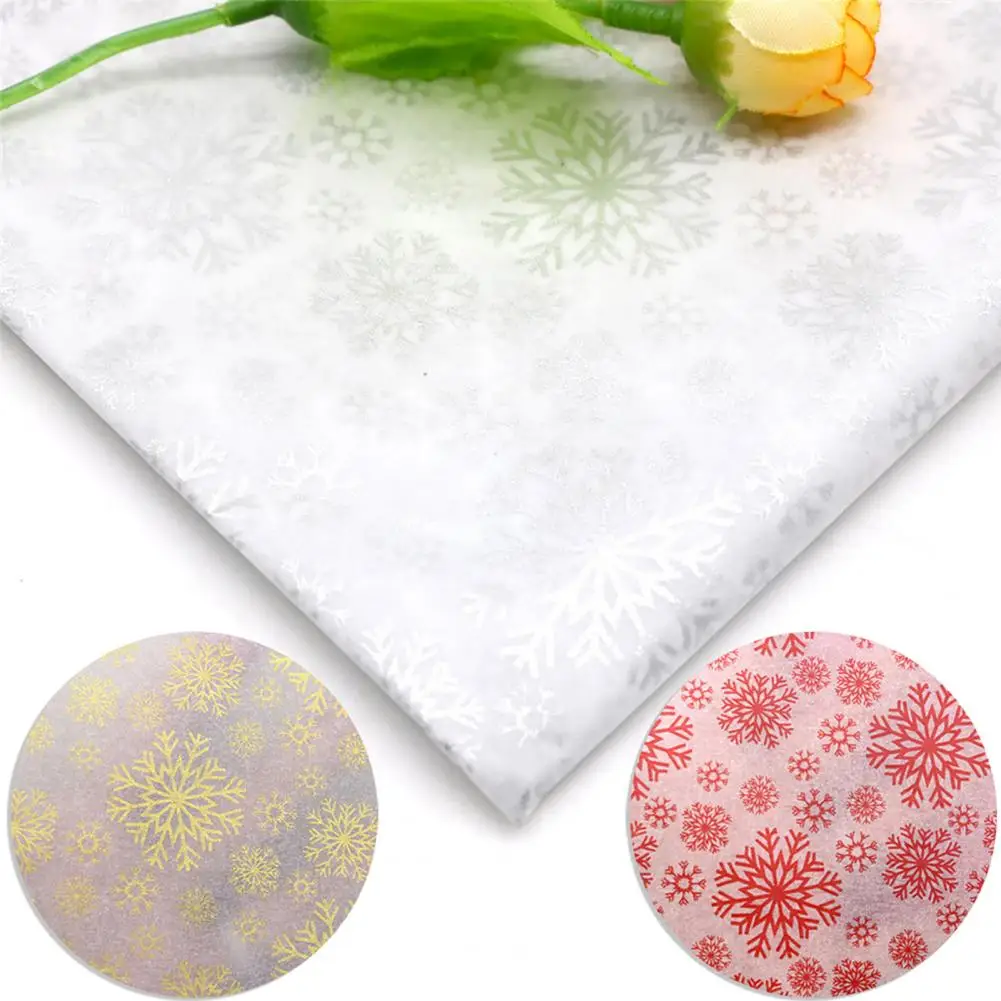 Легкая в формовании бумага Счастливого Рождества Снежинка печатная упаковочная