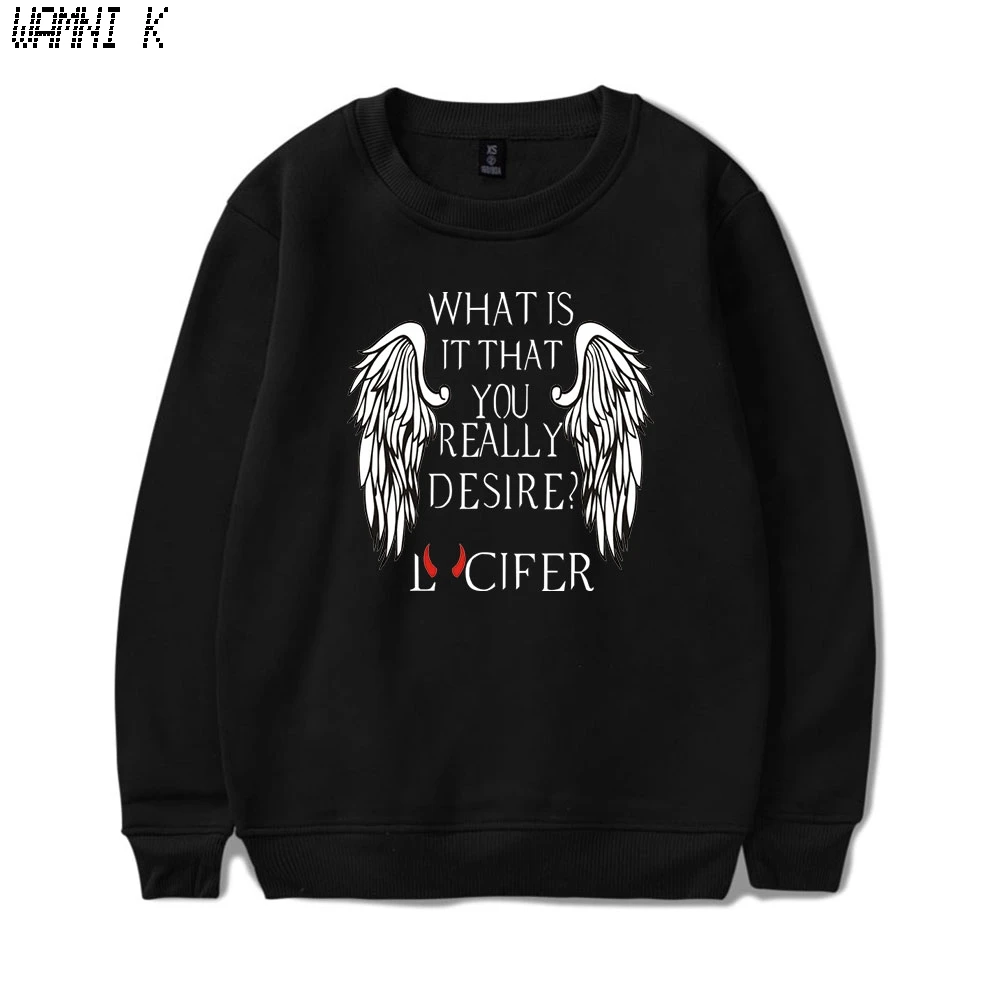 

Свитшот WAMNI Lucifer сезон 5 Новинка для мужчин и женщин пуловер с принтом унисекс Harajuku Tracksui