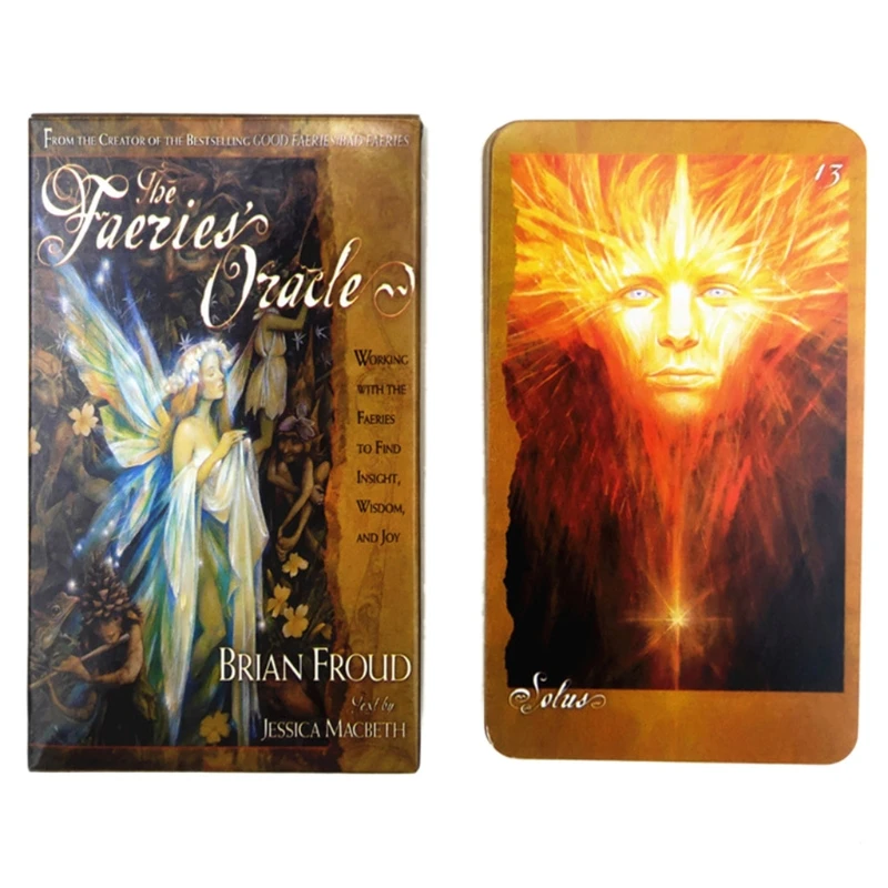 66pcs Tarot Cards Deck The Faeries' Oracle Beautifully Designed Durable Fairy Paper Card For Fun Playing Board Games | Спорт и