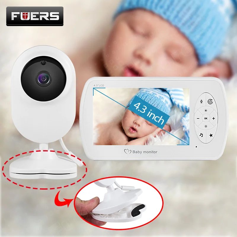 Цветной беспроводной видеоняня с 4 3-дюймовым ЖК-дисплеем камерой ночного видения