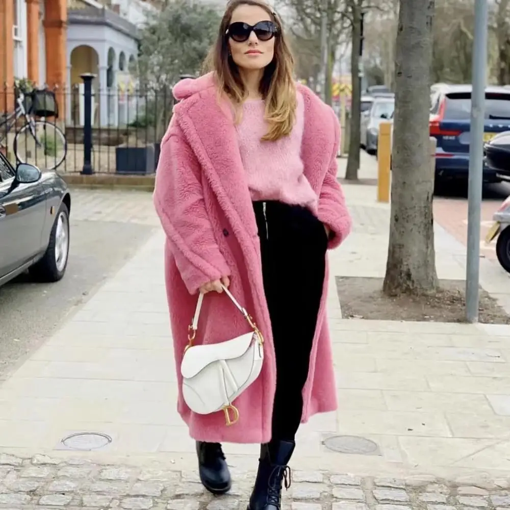 2019 зимнее однотонное пальто из овечьей шерсти и куртки женские уличные