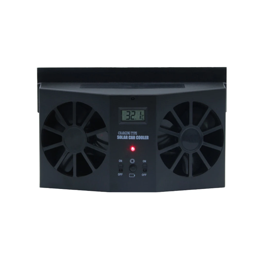 Автомобильный вытяжной вентилятор на солнечной батарее автомобильный охлаждает