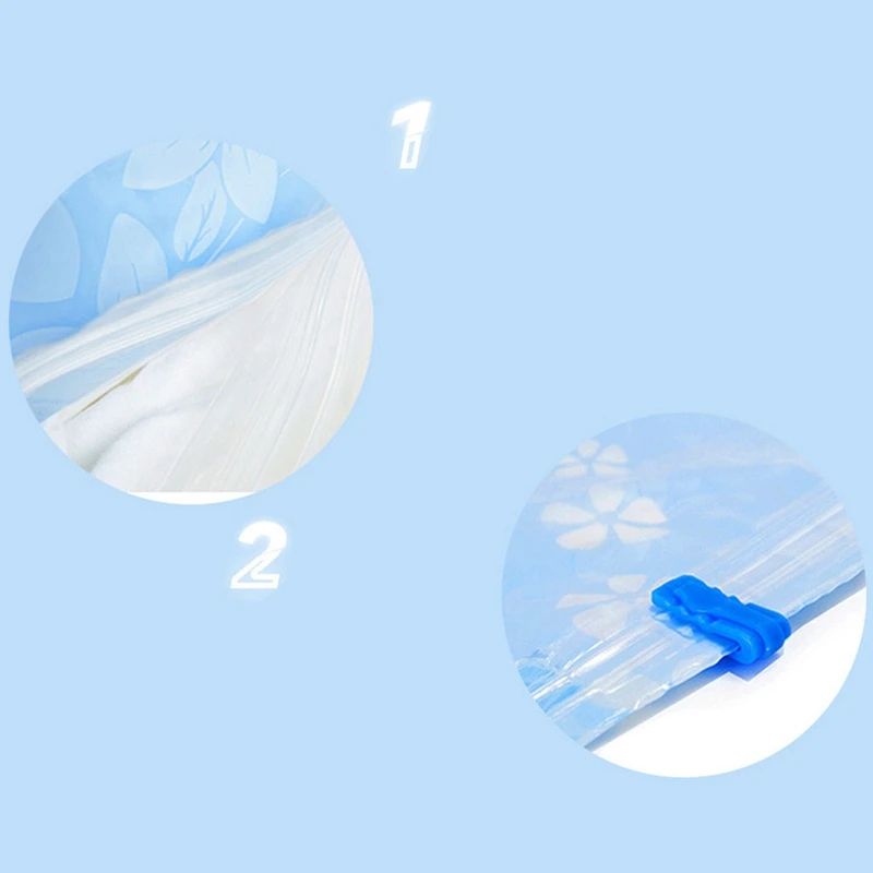 

11PCS Thickened Vacuum Storage Bag for Cloth Compression Bag Reusable Blanket Clothes Quilt Organizer with Hand Pump