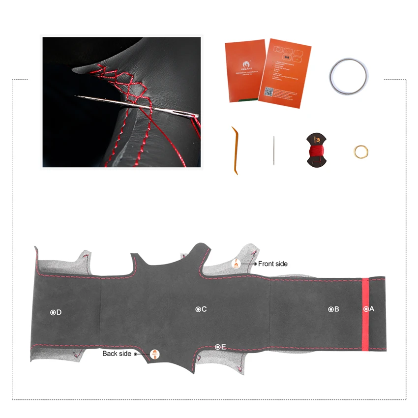 

Black Alcantara Dark Gray Steering Wheel Cover Holster for Lexus IS IS250 IS250C IS300 IS300C IS350 IS350C F SPORT 2005-2011