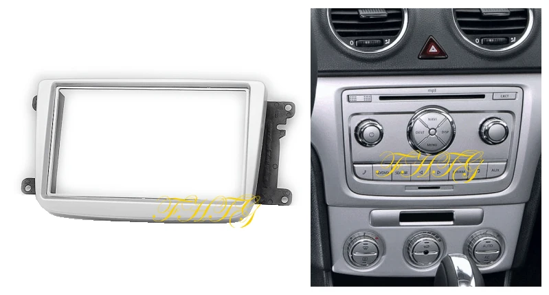 Автомобильная Радио фасция Dash Kit подходит для 2009 Volkswagen Lavida двойной Din