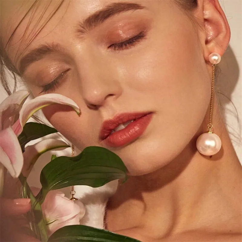 Женские винтажные серьги-подвески с имитацией жемчуга модные элегантные серьги