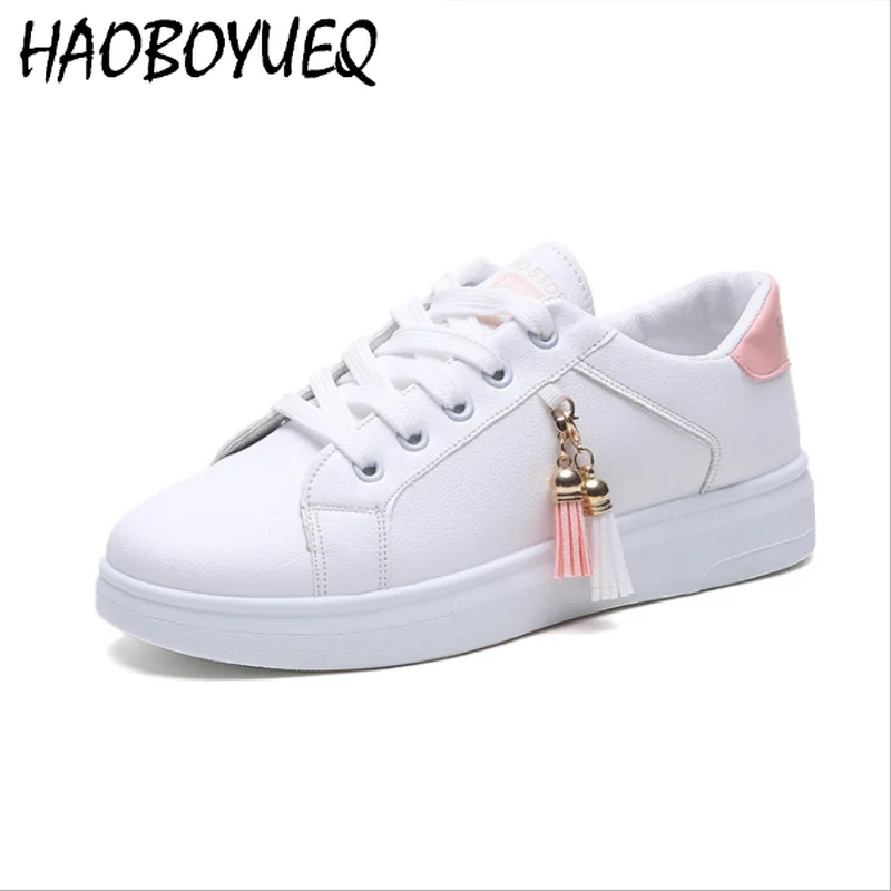 

Женские кроссовки на вулканизированной платформе, Повседневные Удобные вулканизированные дышащие кроссовки из искусственной кожи на шнур...