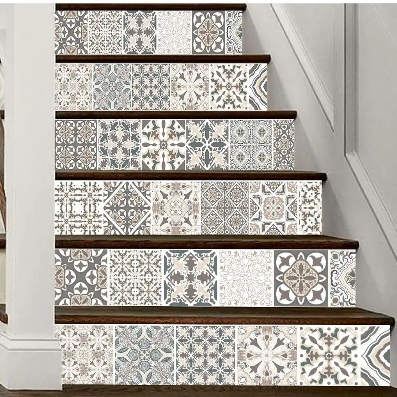 6 шт./компл. 3D наклейка с изображением мандалы цветка лестницы самодельные