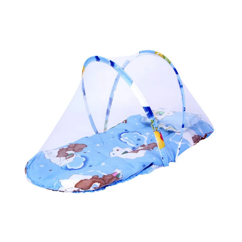 

Baby Bedding Crib Netting Folding Baby Mosquito Nets Bed Mattress Pillow Suit For 0-2 Years Old Children