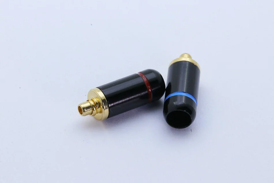 2 шт. разъем MMCX, штырек MMCX вилки для Shure ED5 SE535, чистая медь с позолоченным разъем MMCX