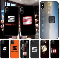 cutewanan seat logo spain car soft silicone tpu phone cover for iphone 11 pro xs max 8 7 6 6s plus x 5s se 2020 xr case