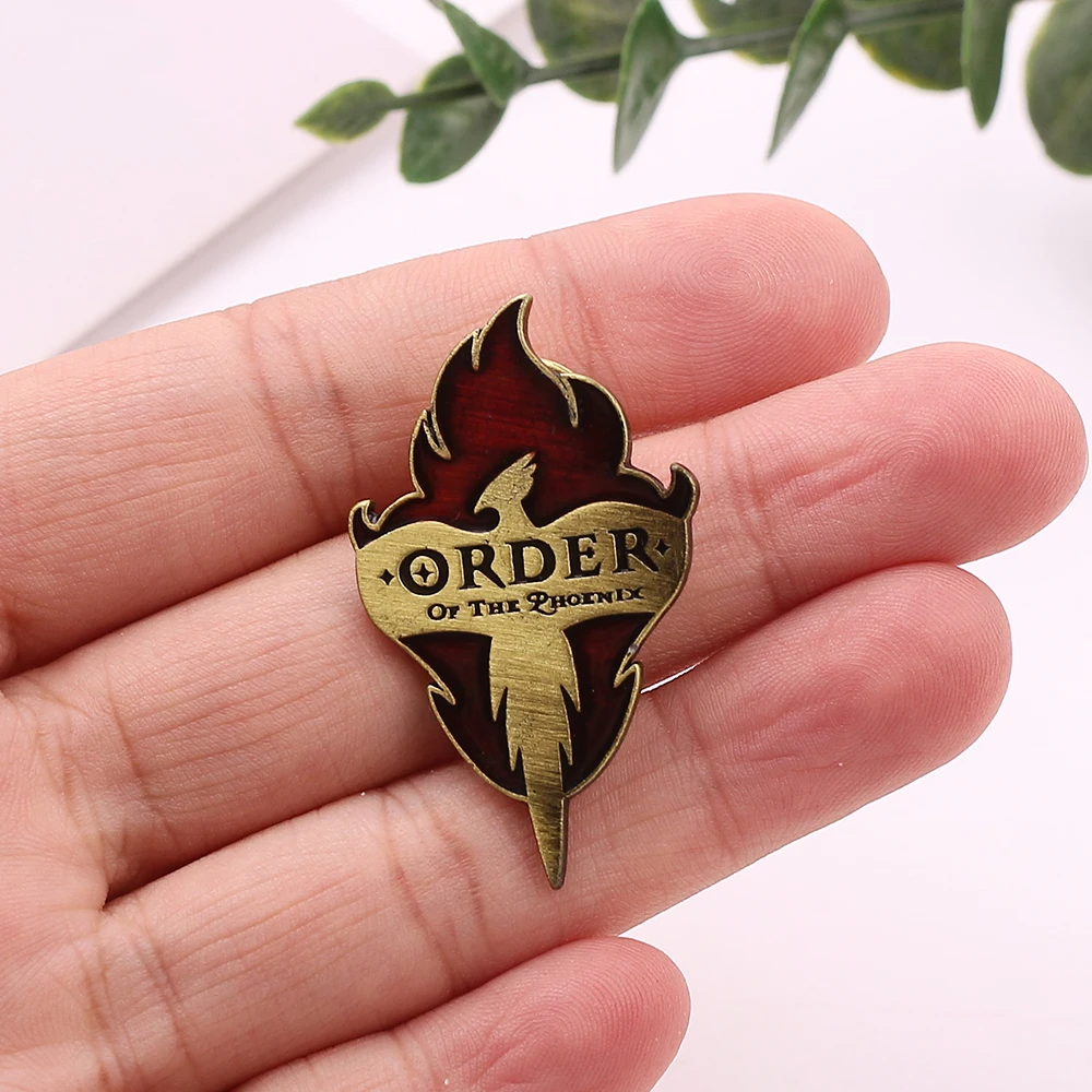 Фильм Гарри Орден Феникса винтажные эмалевые булавки брошь &quotФакел&quot ювелирные